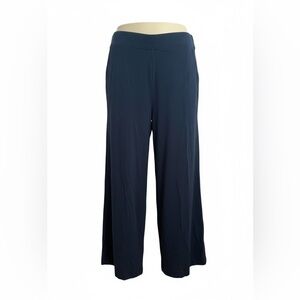 Lou & Grey Loft Navy Wide-Leg Sweat Pants